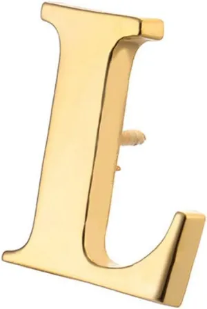 A-Z 26 English Letter Golden or Steel Color Small Brooch Alloy Pin Men Women Badge Jewelry Gift