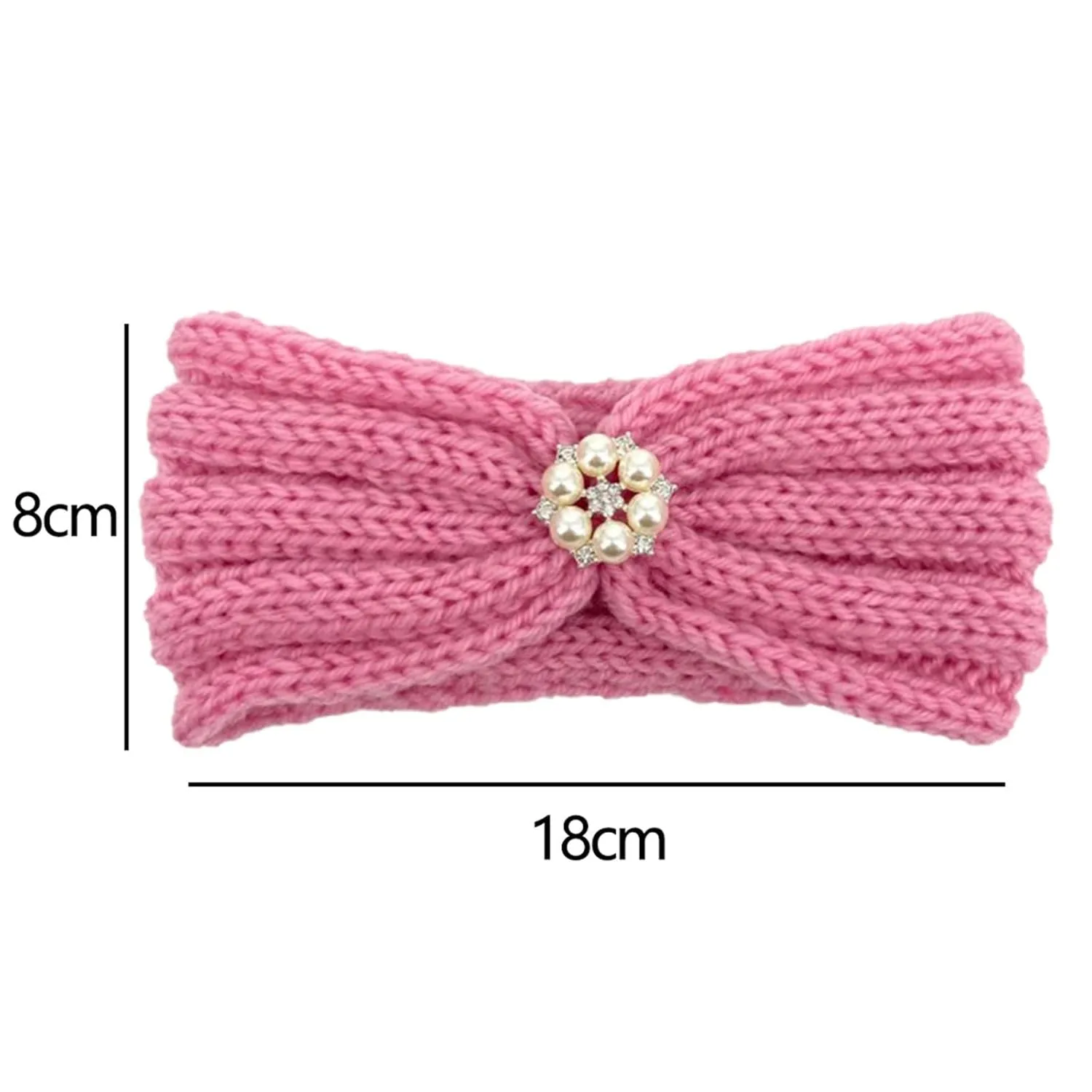 Baby Girl Bows and Headbands Girl Headband Baby Girls Headband Newborn Headbands with Bow Baby-Shower Gift (F, One Size)