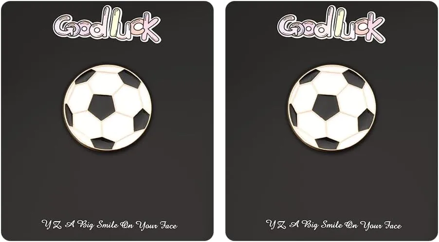 Basketball Sports Lapel Pins Football Badminton Brooch Pins for Hat Backpack Boys Girls BFF Friendship Soccer Team Gifts 2PCS