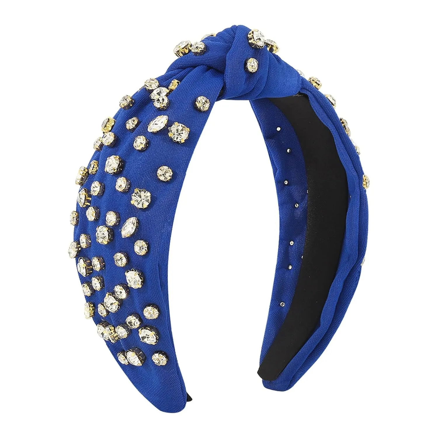 Fashionable Headbands for Women Vintage Printed Headband Rhinestone Crystal Elastic hairbands Hair Accessories Jewelry