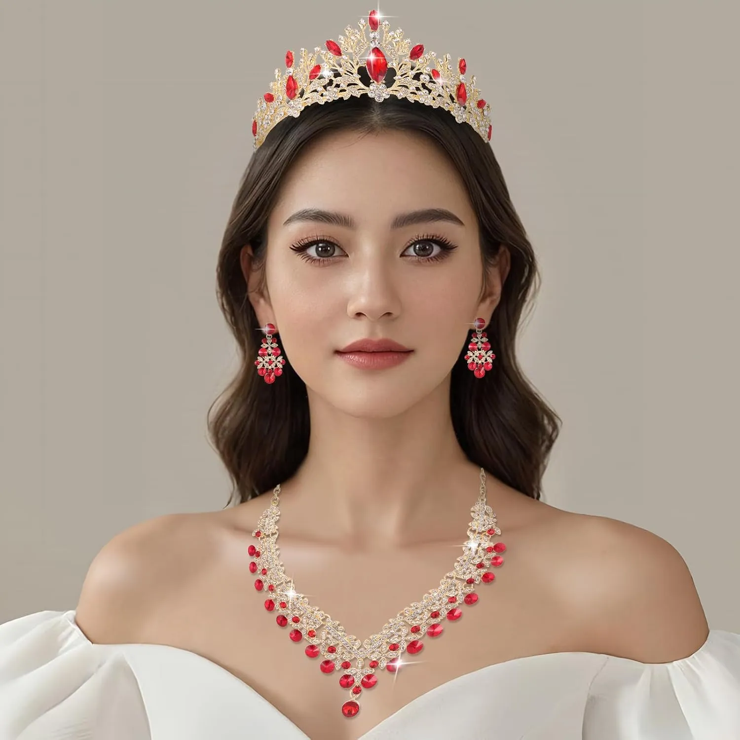 Kamirola Baroque Queen Bride Crowns and Tiaras Black Crystal Vintage Crown Flower princess Wedding Bridal Headpiece TR24