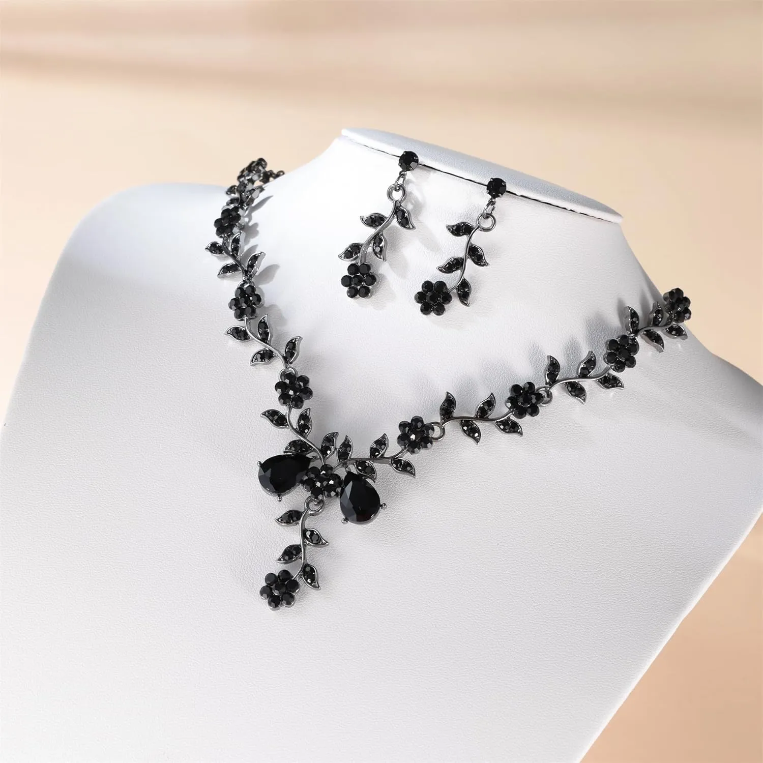 Kamirola Tiaras and Crowns for Women,Tiaras Earrings Necklace, Crystal Bridal Jewelry Set, Costume Party Halloween Prom Pageant Jewelry for Women(TR45)