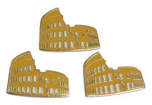 Novel Merk Landmark & Iconic Structures  Cultural Lapel Pin, Hat Pin & Tie Tack Set - with Clutch Back