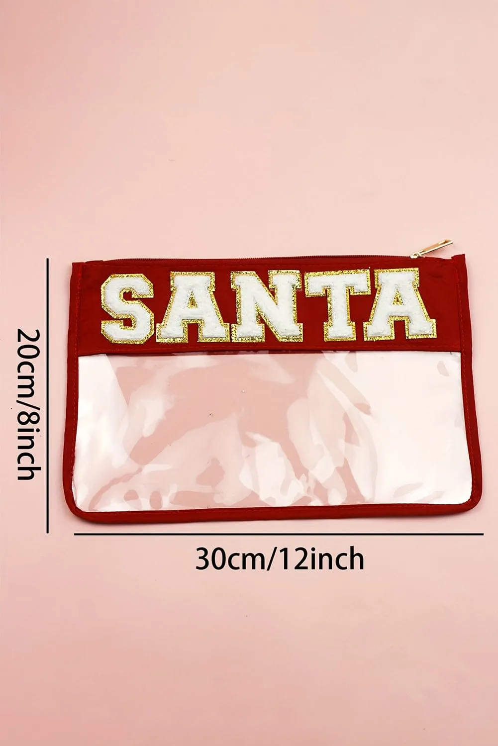 SANTA Clear Makeup Bag | Pre Order