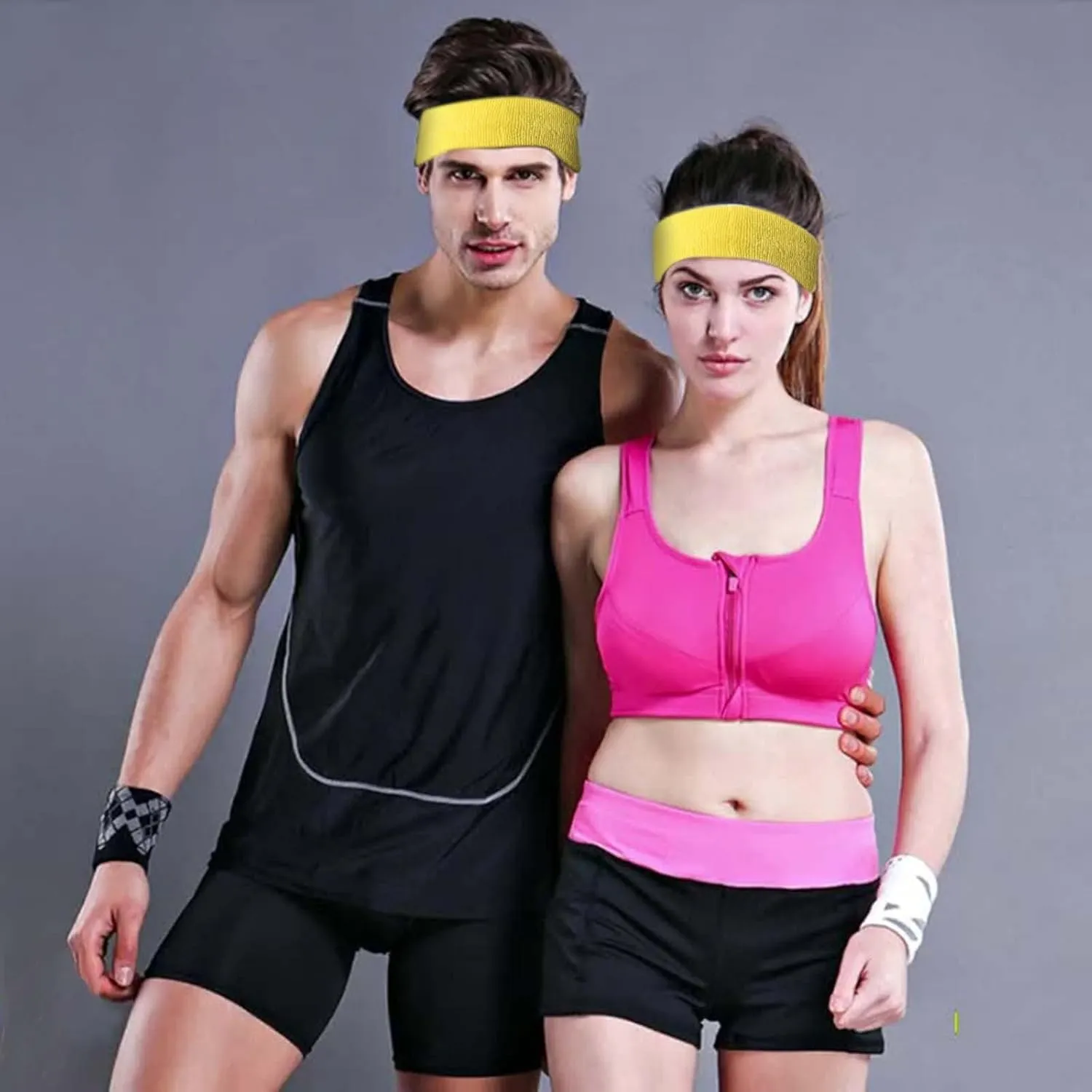 Wicking Sports Cotton Thick Pile Cloth sweatbands Women Absorption and Sweat Hairband for Men Wweat Proof Belt Men Hairband