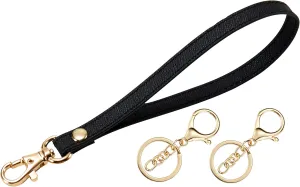 Wristlet KeyChain Strap for Wallets Bag Keys Phone Case Wristlet Strap Genuine Leather Strong&Sturdy